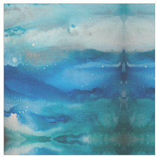 Ocean Moods Fabric | Stil #4 | Blå persika Tyg