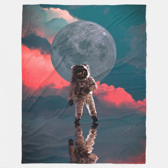 Ocean Moonpromenad Fleecefilt (Framsidan)