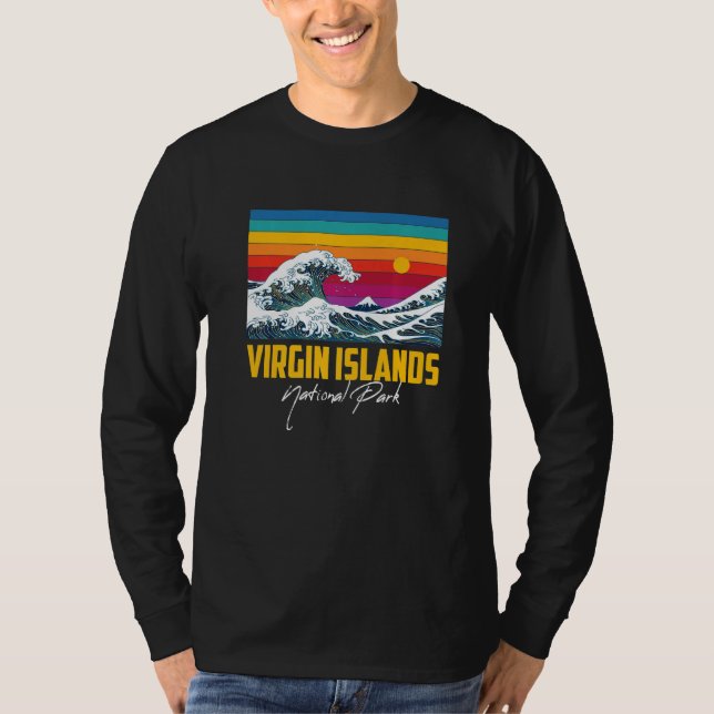 Ocean National Park Virgin Islands St. John Sailor T Shirt (Framsida)