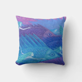 "Ocean nomads" fantasykonst, fisk, sjöjungfruar oc Kudde