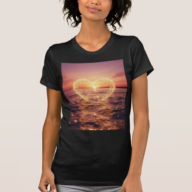 Ocean Of Oneness Heartlight T Shirt (Framsida)