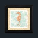 Ocean Orange Seahorse Minnesask<br><div class="desc">Har du sett en sjöstad nära? Nu får du den här underbara biet av konst från Chariklia Zarris att lägga till till kärlek från sjöhästen. Zarris skapar några av de bästa biet som kan slappna av och lugn din dag. Ta den på din Zazzle-produkt idag.</div>