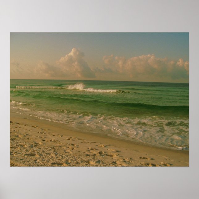 Ocean på morgonen poster (Framsidan)