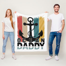 Ocean pappa | Mysigt Nautisk-Thrade Blanket for Se Fleecefilt