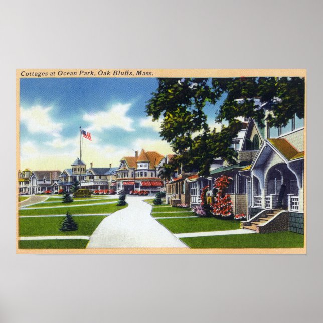 Ocean Park Cottages Scene Poster (Framsidan)
