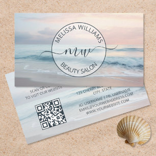 Ocean Pastel Färg Logotyp Visitkort