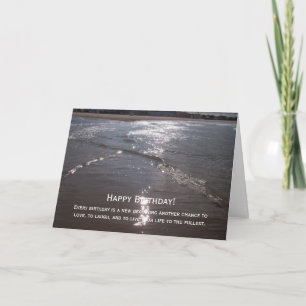 Ocean Photography Birthday Kort