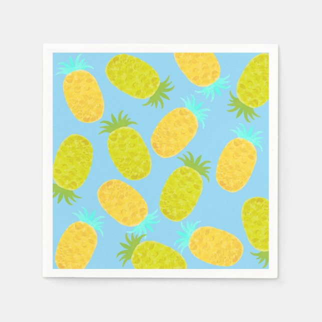 Ocean Pineapples Sky Pattern  Pappersservett (Framsidan)