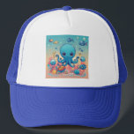 Ocean Playtime: Minimalist Baby Octopus Adventure Keps<br><div class="desc">A clean and whimsical centered design for ocean lovers of all ages. This minimalist baby octopus juggles tiny sea toys with effortless charm,  set against a soft,  bubbly under-the-sea backdrop that hints at deep ocean discovery. Perfect for T-shirts that blend cute and calm with aquatic imagination.</div>