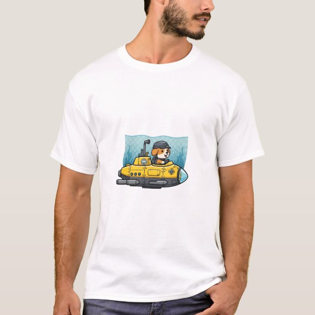 Ocean Pup Voyage T Shirt (Framsida)