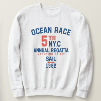 Ocean race water sport athletic varsity lång ärmad tröja