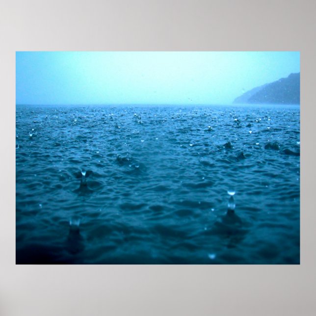Ocean Rain Droppar Poster (Framsidan)