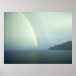 Ocean Rainbow-teckningar Poster och skriver ut