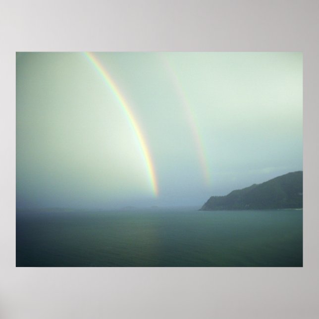 Ocean Rainbow-teckningar Poster och skriver ut (Framsidan)