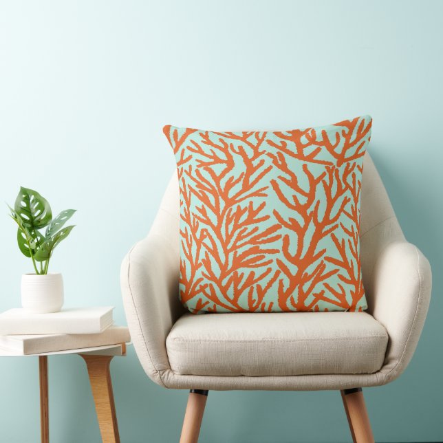 Ocean Red Coral Reef Kudde (Stol)