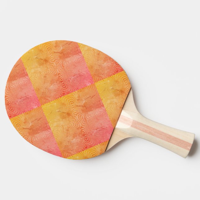 Ocean Rhythms w Grunge Gradient Green & Orange Pingisracket (Sidan)