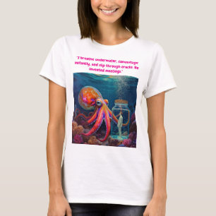 ’Ocean’s Silent Captive’ - Octopus Porträtt T Shirt