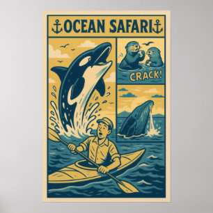 Ocean Safari – Valmöte med val och utterkomik Poster