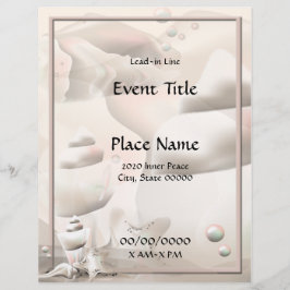 Ocean Seashells Event Flyer