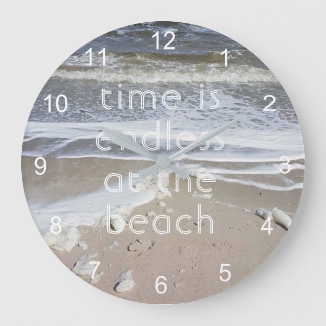 Ocean, Seashore, Beach Life Stor Klocka (Framsida)