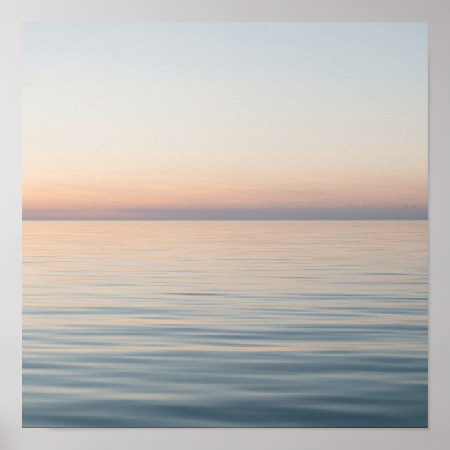 Ocean Serenity at Sunset Poster (Framsidan)