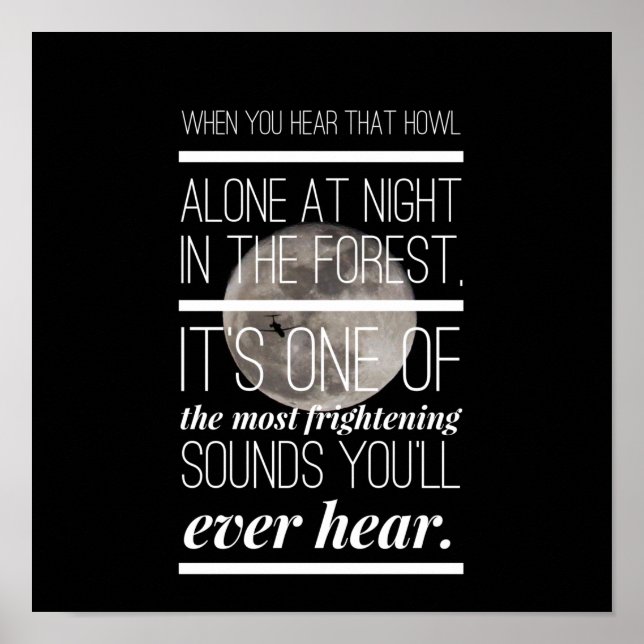 Ocean Shark Quote Poster (Framsidan)