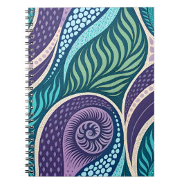 Ocean Shell & Seaweed Mandala Anteckningsbok