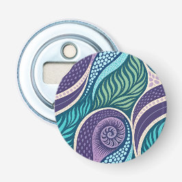 Ocean Shell & Seaweed Mandala Flasköppnare