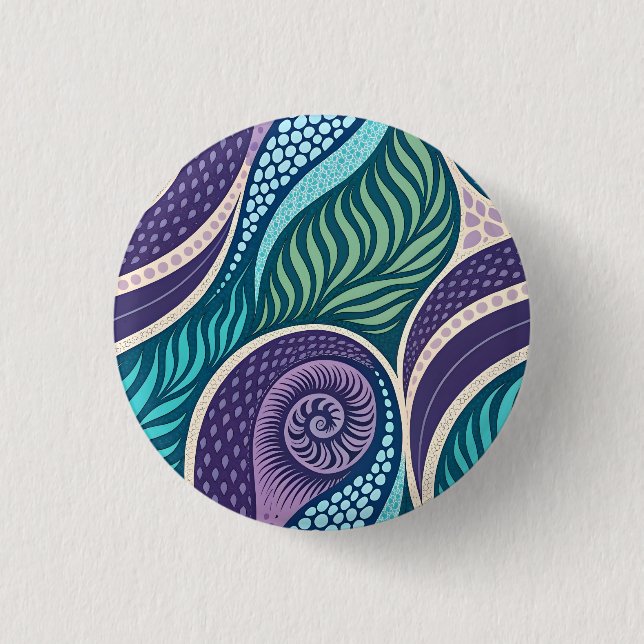Ocean Shell & Seaweed Mandala Knapp (Framsida)