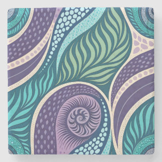 Ocean Shell & Seaweed Mandala Stenunderlägg