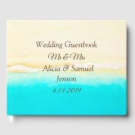 Ocean Shore Sandy Beach Wedding Gästböcker