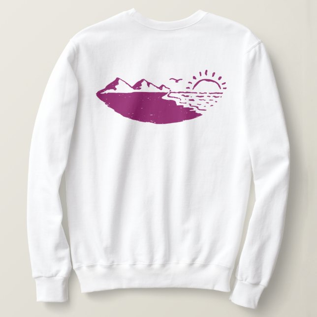 Ocean Side Gypsy Nurus Sweatshirt T Shirt (Design baksida)