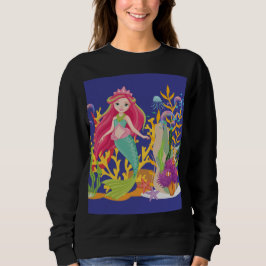Ocean Siren: Long Red Hair T Shirt