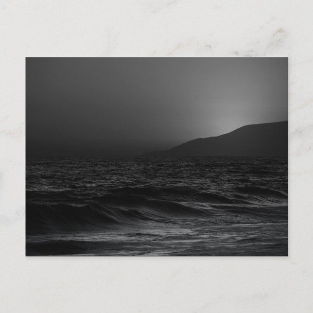 Ocean Sjölandskap Natature Photographic Art Art Vykort (Framsida)