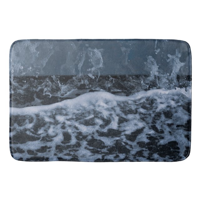 Ocean Skum Stänk Närbild 1 Badrumsmatta (Framsidan)