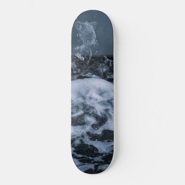 Ocean Skum Stänk Närbild 1 Mini Skateboard Bräda 18,5 Cm (Framsida)