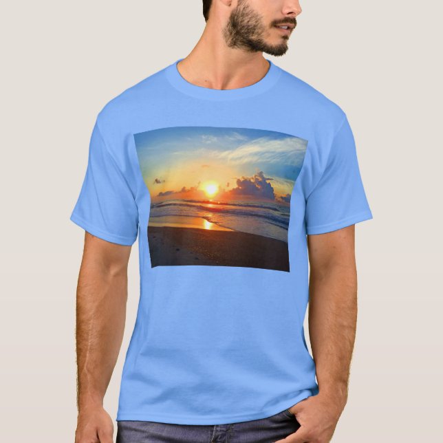 Ocean Sol vykort T Shirt (Framsida)