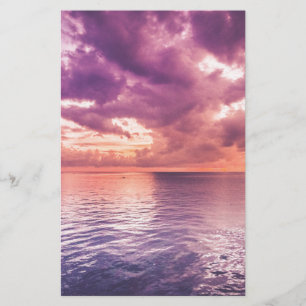 Ocean Solnedgång Inspirerande Brevpapper