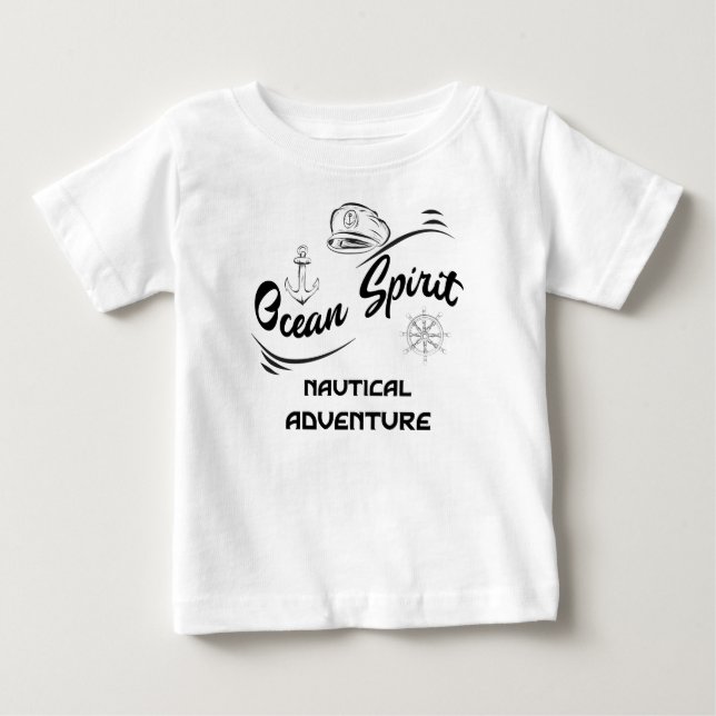 Ocean Spirit Nautical Äventyr T-Shirt (Framsida)
