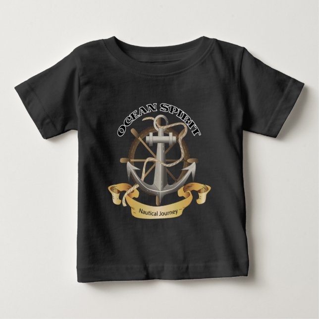 Ocean Spirit Nautical Journey T Shirt (Framsida)