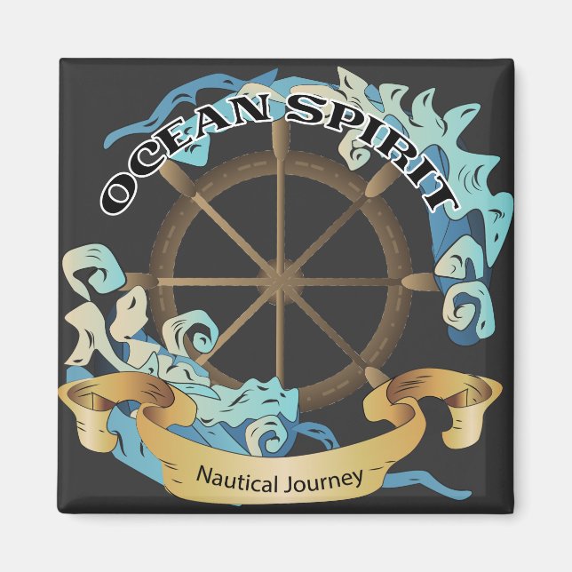 Ocean Spirit Nautical Journey Theme Magnet (Framsidan)