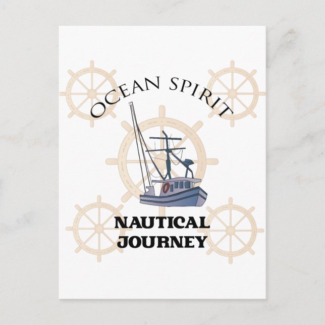 Ocean Spirit Nautical Journey Vykort (Framsida)
