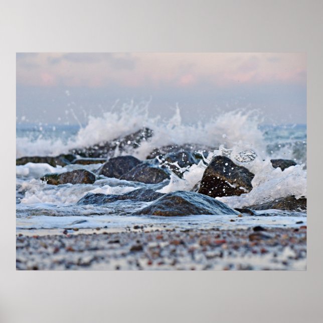 Ocean Splash Watercolor Poster (Framsidan)