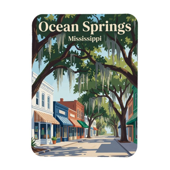 Ocean Springs Mississippi Magnet (Vertikal)