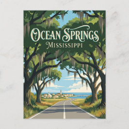 Ocean Springs Mississippi Vykort