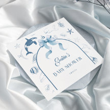 Ocean Sprinkles Blue Baby Shower