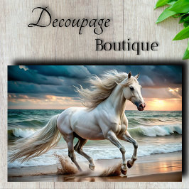 Ocean Stallion Decoupage