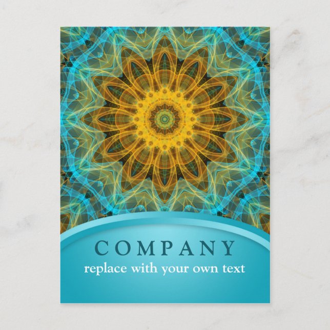 Ocean Star Mandala Vykort (Framsida)