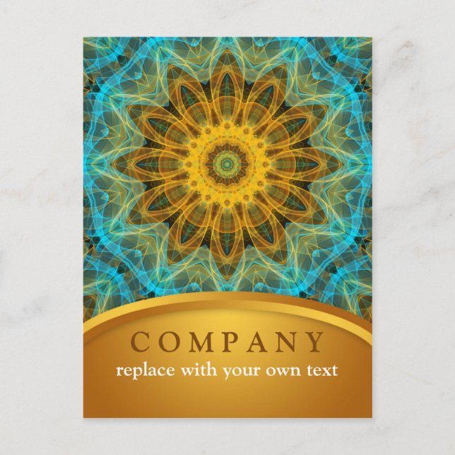 Ocean Star Mandala Vykort (Framsida)