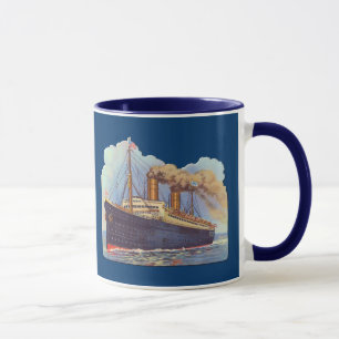 Ocean Steam Liner Frakt Mugg